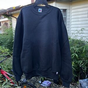 🚩SOLD Vintage Russell Athletic Crewneck Sweatshirt Black Pullover Made in USA